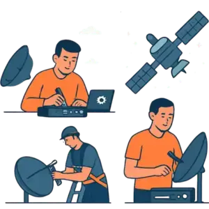 فني ستلايت النزهة 